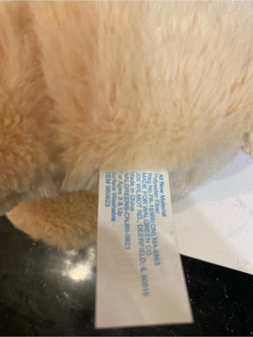 Source Unknown Plush Pug Toy with Red Bone